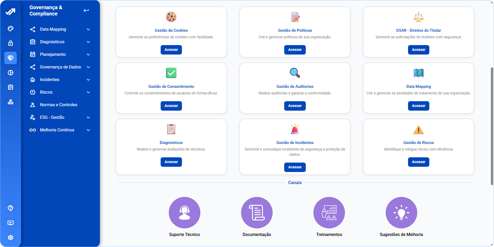 SISTEMA LGPD PRIVACY TOOLS - programa de governança em privacidade de dados