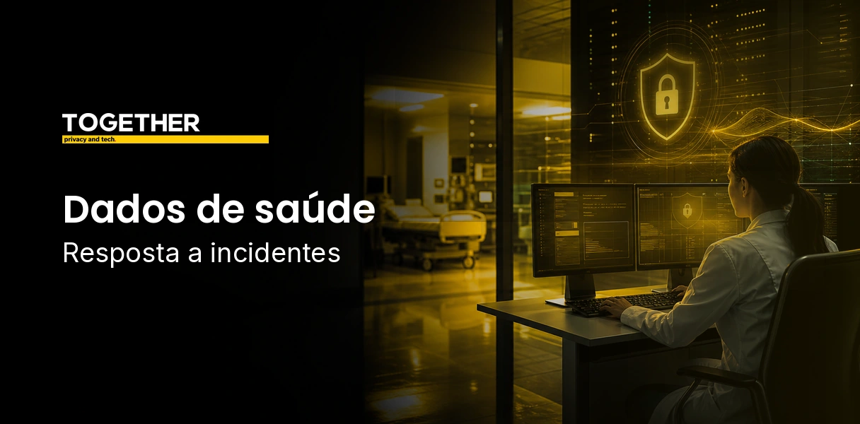 Equipe avaliando vazamento de dados de saúde e resposta a incidente em hospital