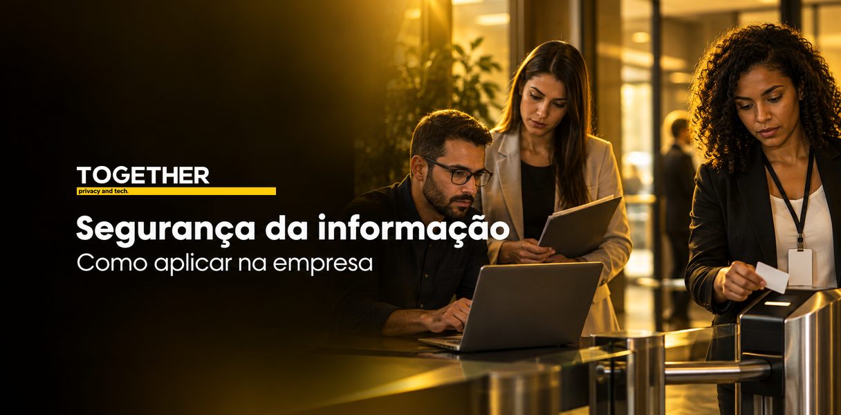 Equipe reunida para entender o que é segurança da informação e priorizar controles na empresa